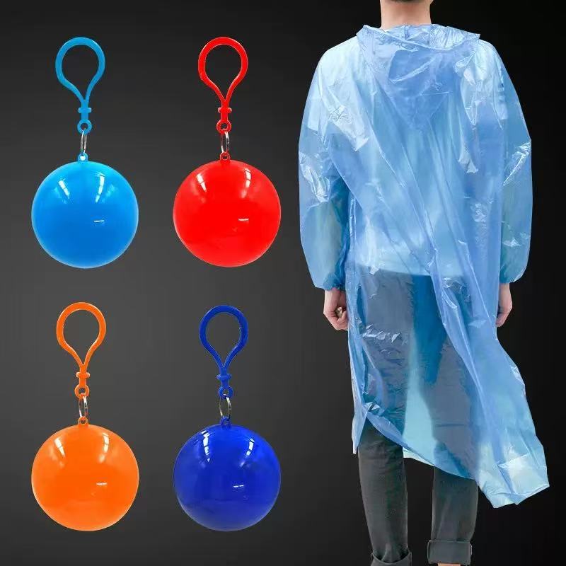 เสื้อกันฝนแบบใช้แล้วทิ้งทรงกลม - Emergency Poncho Rain บทวิจารณ์และราคา